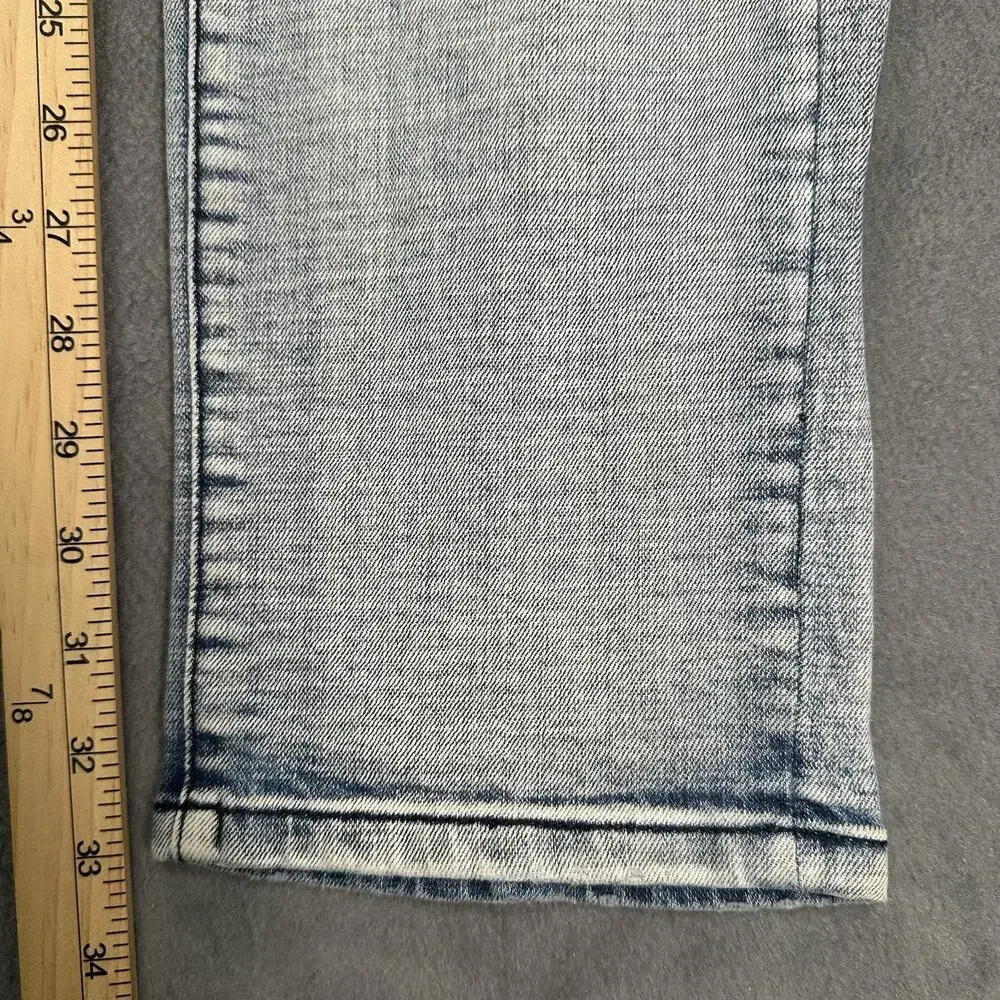 Grindhouse Denim Jeans Light Wash Men’s 38x33 Distressed Slim Fit Streetwear